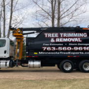 parked MN Tree Experts truck - Minnesota Tree Experts Tree Trimming, Removal and Disease Care